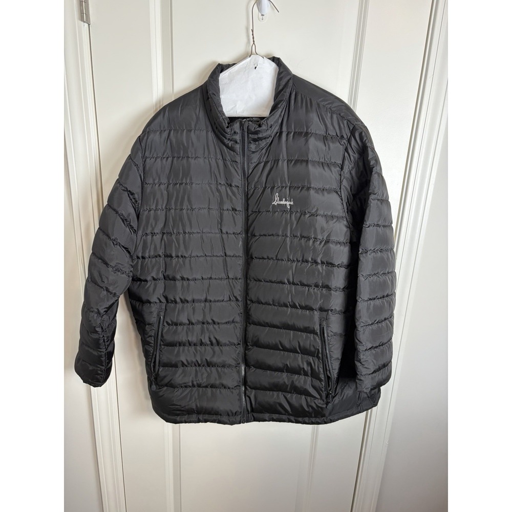 Slumberjack mens long sleeve Zip up black puffer jacket size X-Large